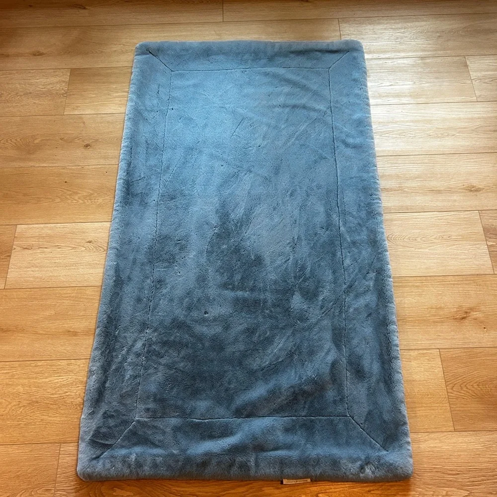 Light Blue Travel Minky Couture Blanket